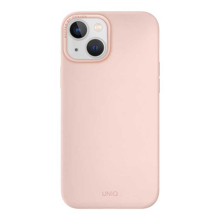 Чехол для iPhone 14 UNIQ Lino Pink, картинка 1