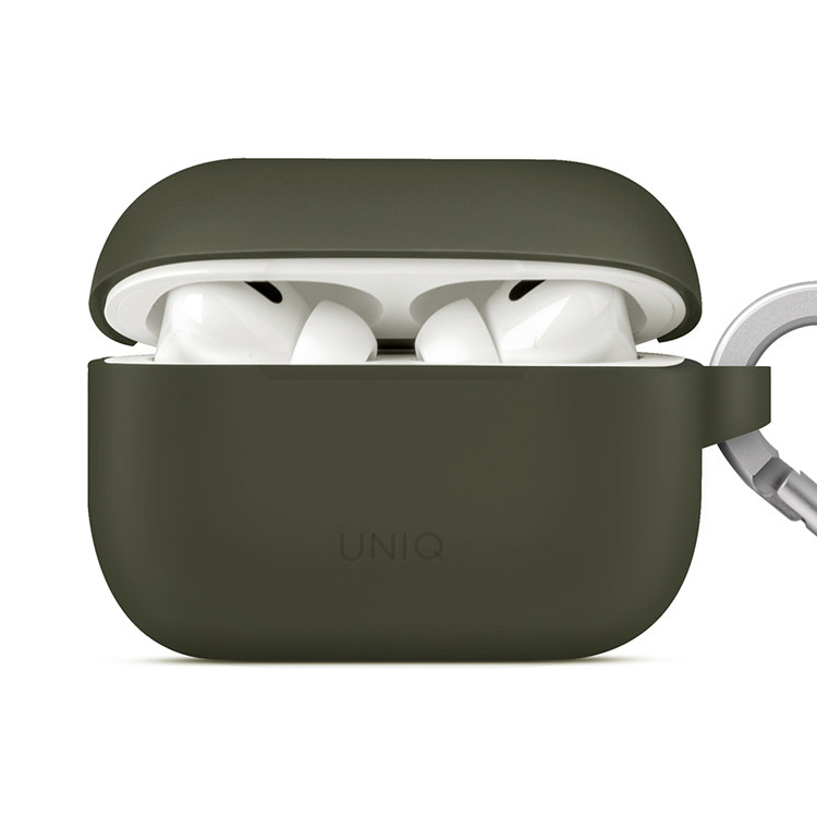 Чехол для AirPods Pro 2 UNIQ Vencer Moss Green, картинка 1
