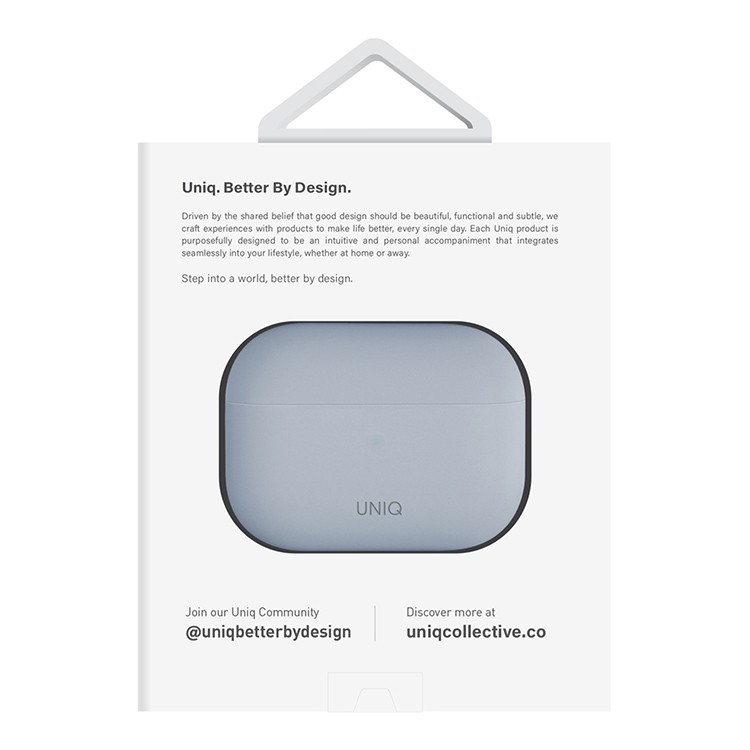 Чехол для AirPods Pro 2 UNIQ Lino Blue, картинка 5