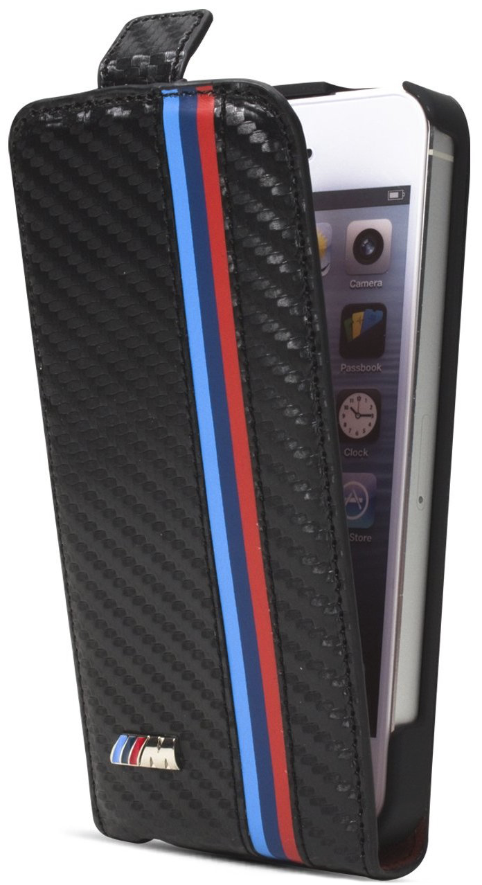 Чехол BMW FlipCase Carbon iPhone 5 BMFLP5MC, слайд 2