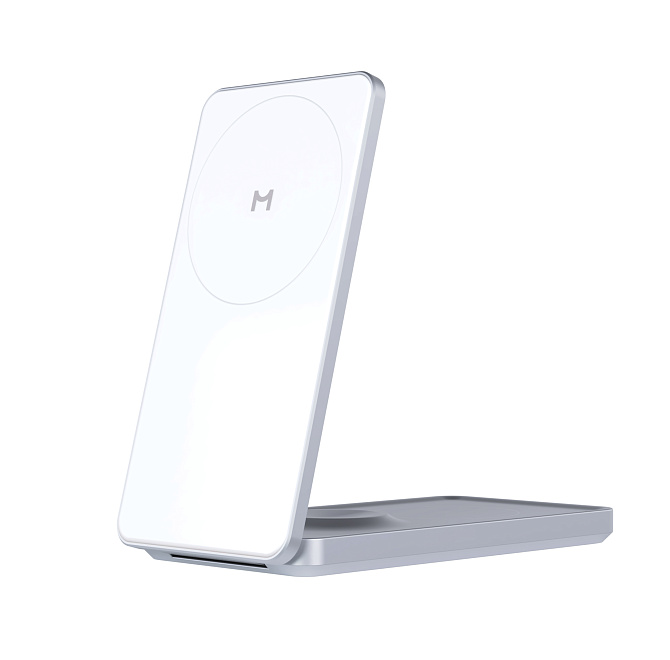 Беспроводное зарядное устройство Magssory 3in1 Flip для Apple, Silver , картинка 2