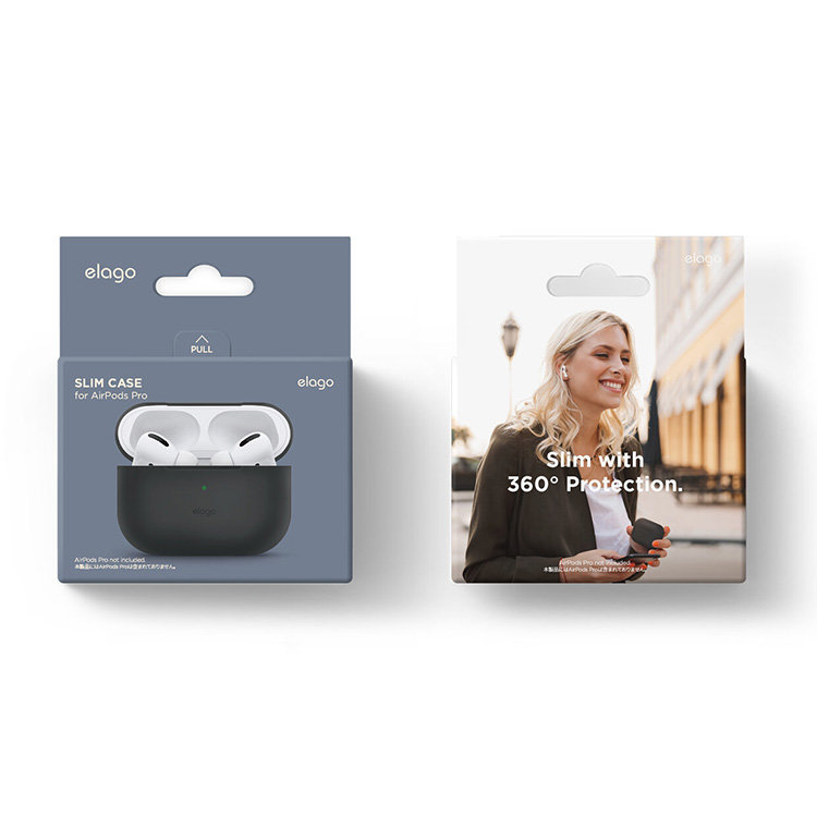 Чехол для AirPods Pro 2 Silicone Case Slim черный, картинка 6
