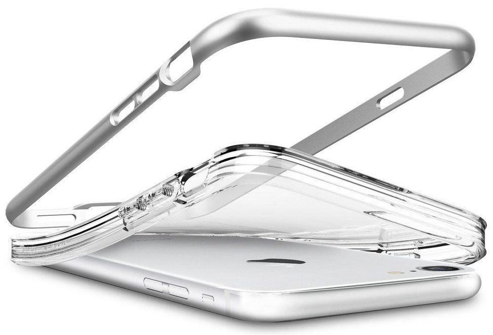 Чехол SGP iPhone 7 Neo Hybrid Crystal Satin Silver, слайд 5
