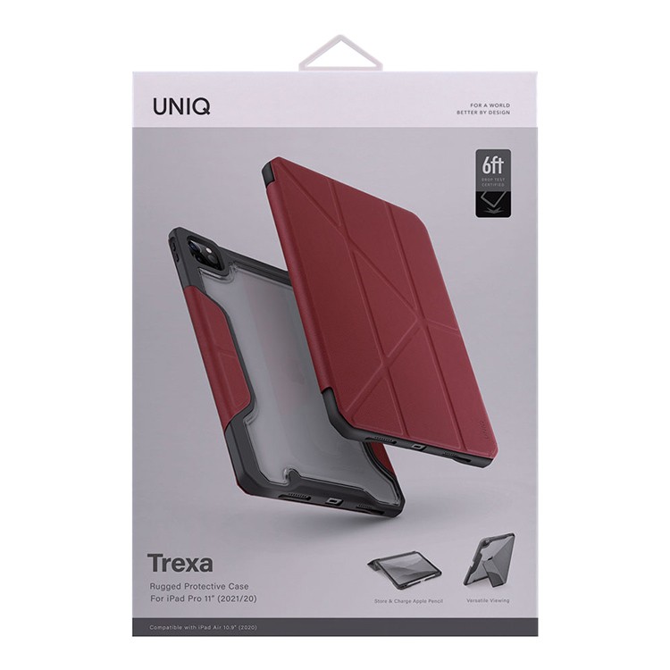 Чехол UNIQ Trexa для iPad Pro 11 / Air 4 (2018-2022), красный, картинка 4