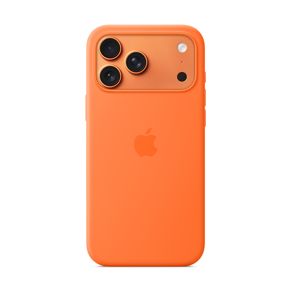 Чехол для iPhone 17 Pro Max Silicone Case Orange Original, картинка 1