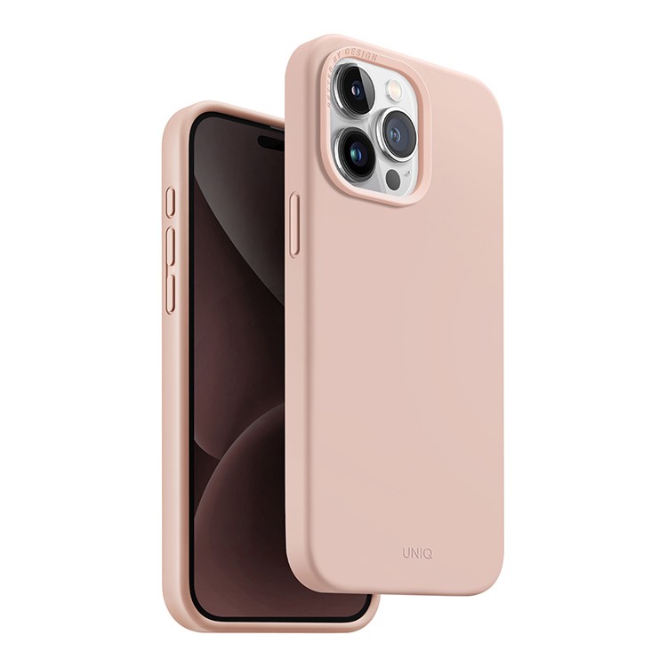 Чехол для iPhone 15 Pro UNIQ Lino Hue Pink