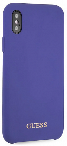 Чехол GUESS iPhone X/XS Silicone Collection Purple, картинка 3