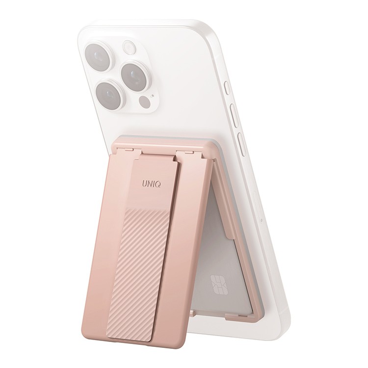 Чехол-бумажник UNIQ Herdo ID with Grip-Band and Stand, Blush Pink, картинка 1