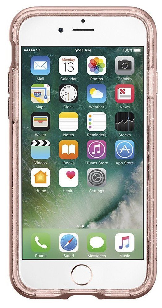 Чехол SGP iPhone 7 Crystal Hybrid Glitter Rose Quartz, слайд 3