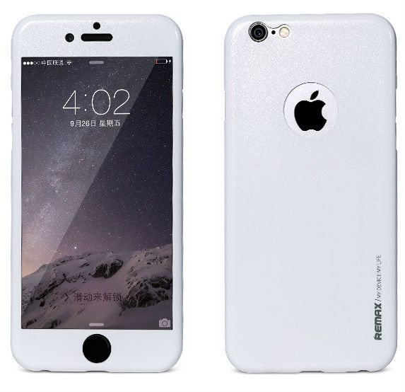 Защитное стекло REMAX iPhone 6/6S Apple Skin - White, слайд 1