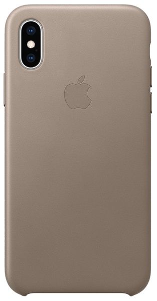 Кожаный чехол Apple iPhone XS Leather Case Taupe