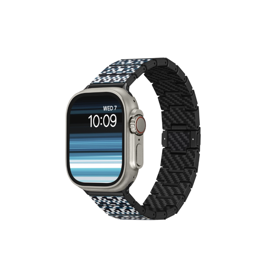 Ремешок PITAKKA для Apple Watch Dreamland - Mosaic Aramid Carbon Fiber