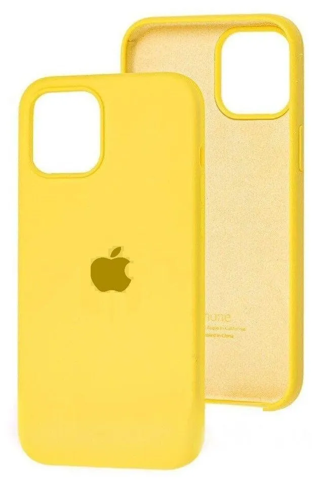 Чехол Silicone Case для Apple iPhone 11, желтый, картинка 1