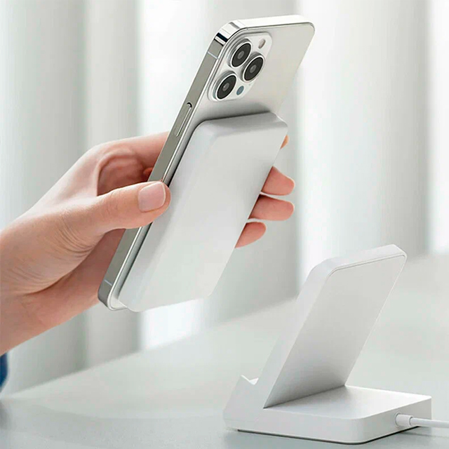 Внешний аккумулятор Xiaomi Power Bank Magnetic Wireless Magsafe White, картинка 3
