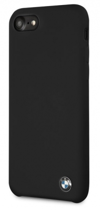 Чехол BMW iPhone 8 Plus Signature Liquid Silicone Hard TPU Black, картинка 2