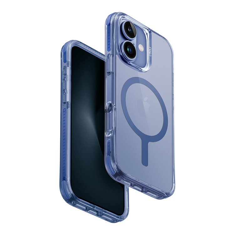 Чехол для iPhone 16 UNIQ Combat Magnets Pearl Blue, картинка 3