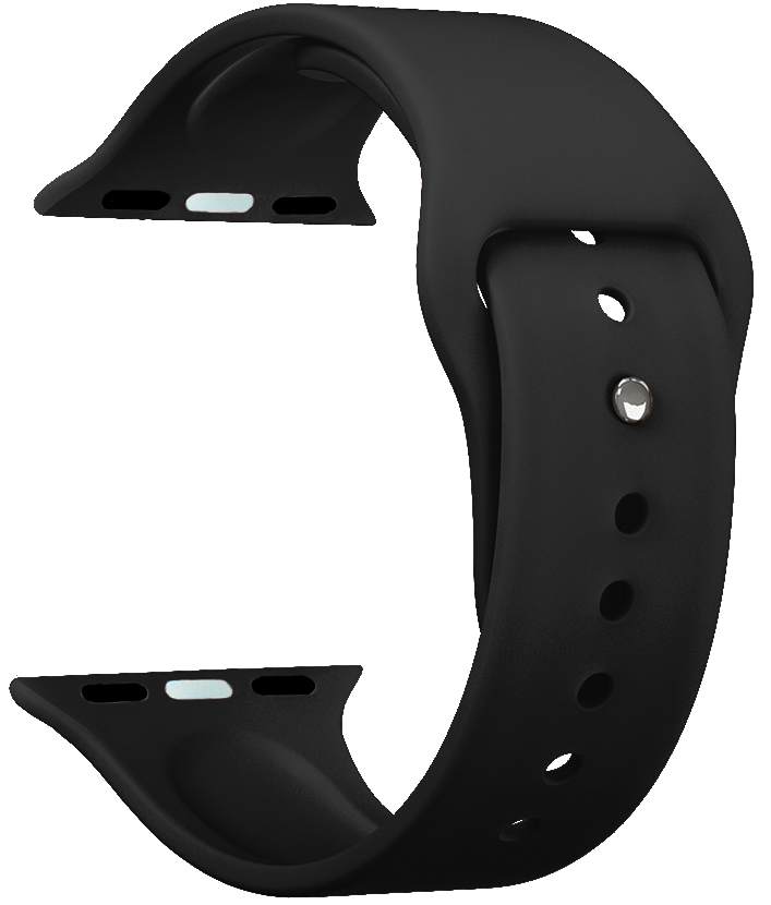 Ремешок силиконовый Deppa для Apple Watch 42/44mm Черный
