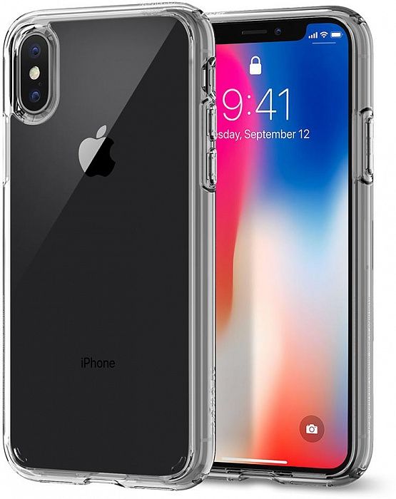Чехол SGP iPhone X Ultra Hybrid Crystal Clear, картинка 2