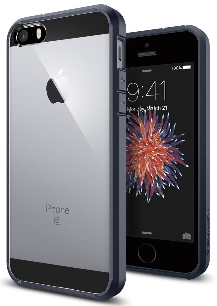 Чехол SGP  iPhone 5S/SE Ultra Hybrid - Metal Slate, слайд 1