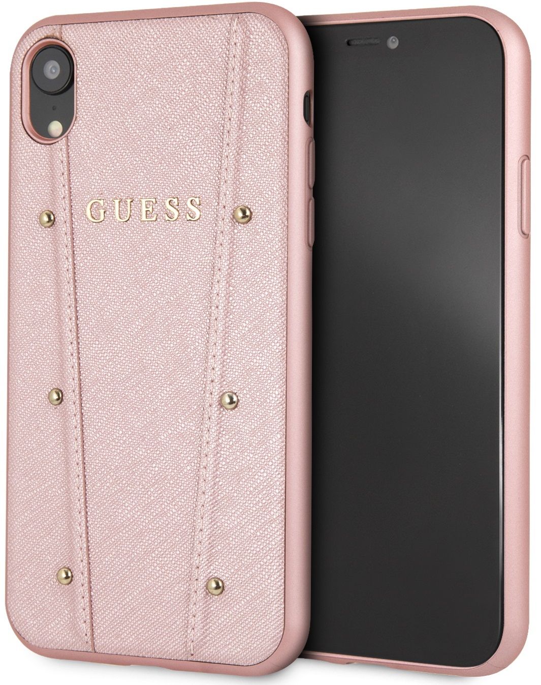 Чехол GUESS iPhone XR KAIA collection Hard розовое золото