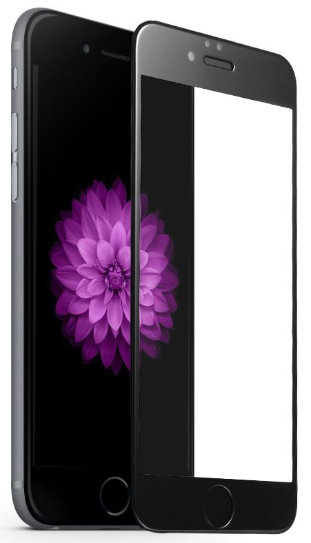 Защитное стекло Tempered Glass 5D iPhone 6/6S - Black, картинка 1