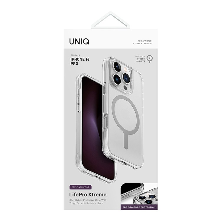 Чехол для iPhone 16 UNIQ LifePro Xtreme Magnets Frost Clear, картинка 4