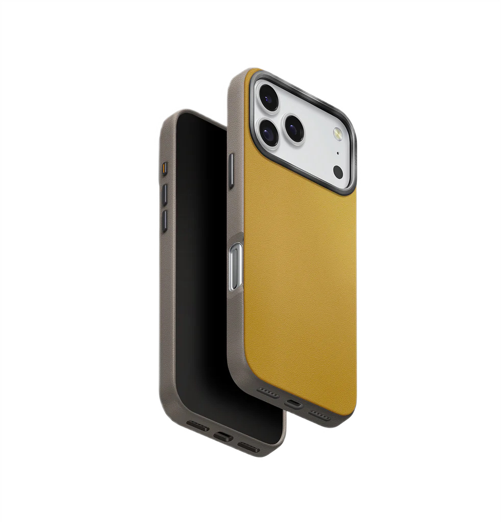 Чехол для iPhone 17 Pro Max UNIQ Lyden Canary Yellow Flint Grey, картинка 1