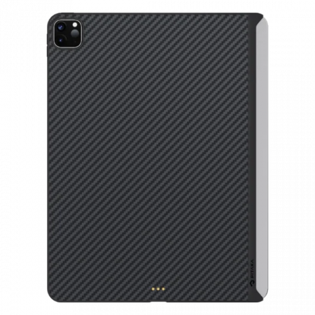Чехол для iPad Pro 12.9, Pitakka MagEZ Case черно-серый, кевлар (арамид), картинка 1