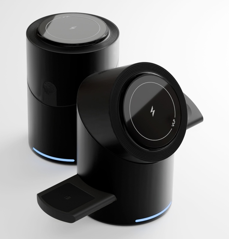 Беспроводное зарядное устройство VLP Tower Power 3 in 1 для Samsung, черный титан , картинка 2