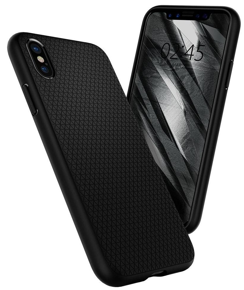 Чехол SGP iPhone X Liquid Air Matte Black, картинка 2