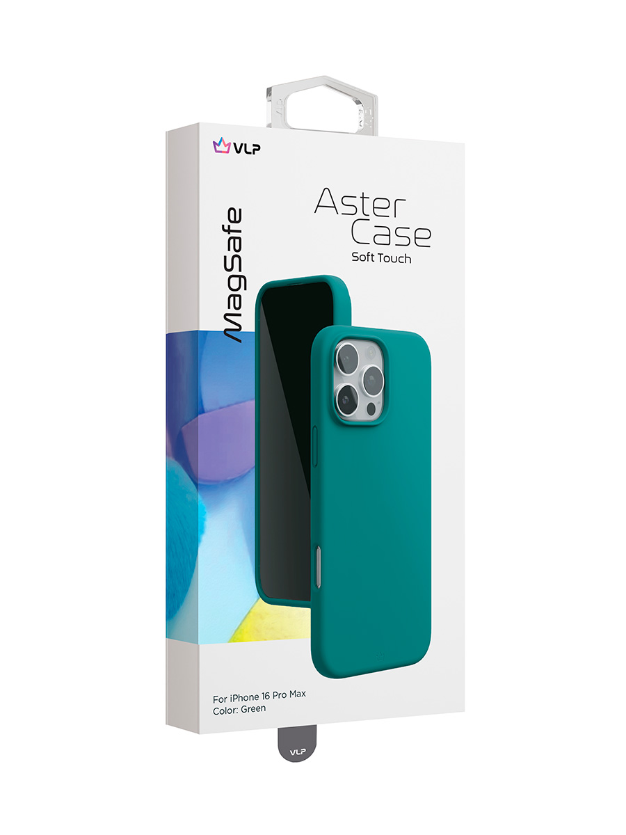 Чехол для iPhone 16 Pro VLP Aster Case c MagSafe, зеленый, картинка 5