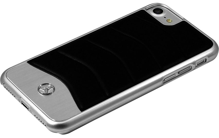 Чехол Mercedes WAVE III iPhone 7 Leather Aluminum Hard Case Black, слайд 3