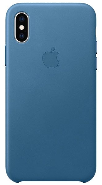 Кожаный чехол Apple iPhone XS Leather Case Cape Cod Blue