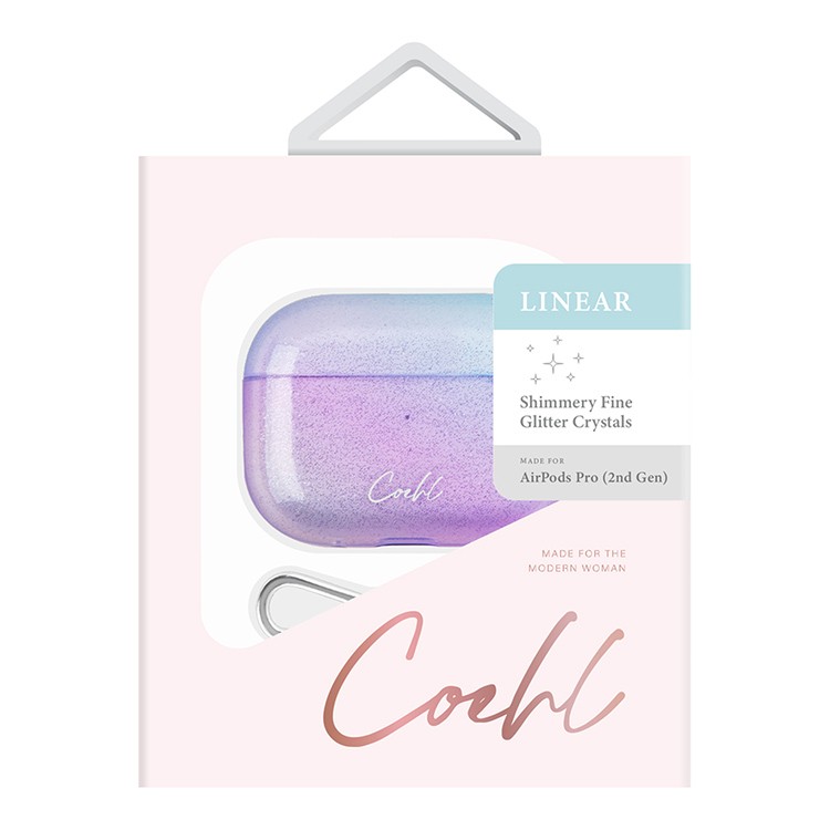 Чехол для AirPods Pro 2 UNIQ Coehl Linear Stardust, картинка 3