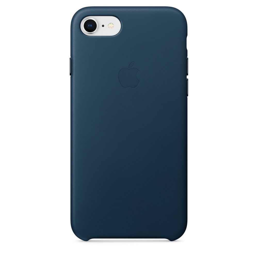 Чехол Apple iPhone 7 Leather Case Midnight Blue, картинка 1