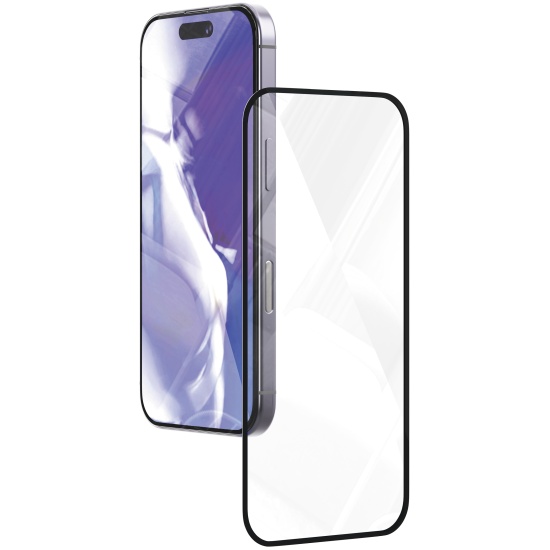 Защитное стекло VLP Easy Box с черной рамкой для iPhone 16 Pro Max