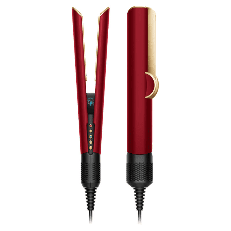 Выпрямитель для волос Dyson Airstrait Straightener HT01 (Red Velvet/Gold) - Подарочный кейс, картинка 2