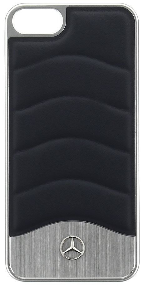 Чехол Mercedes WAVE III iPhone 7 Leather Aluminum Hard Case Black