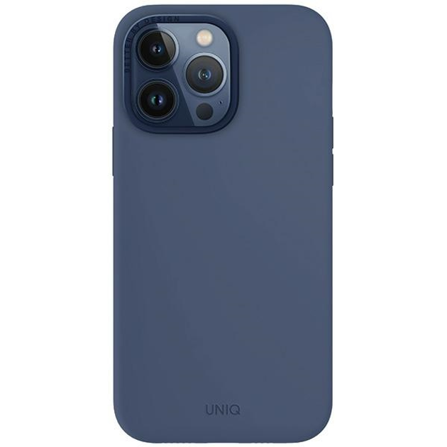 Чехол для iPhone 15 Pro Max UNIQ Lino Hue Blue, картинка 1