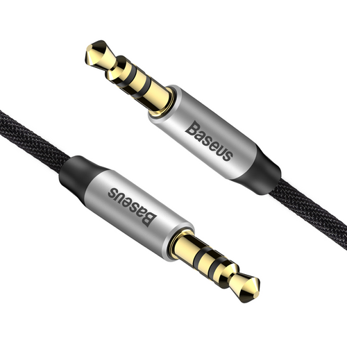 Кабель BASEUS Yiven Audio M30 AUX 3.5 1.5m CAM30-CS1 Silver/Black, картинка 2