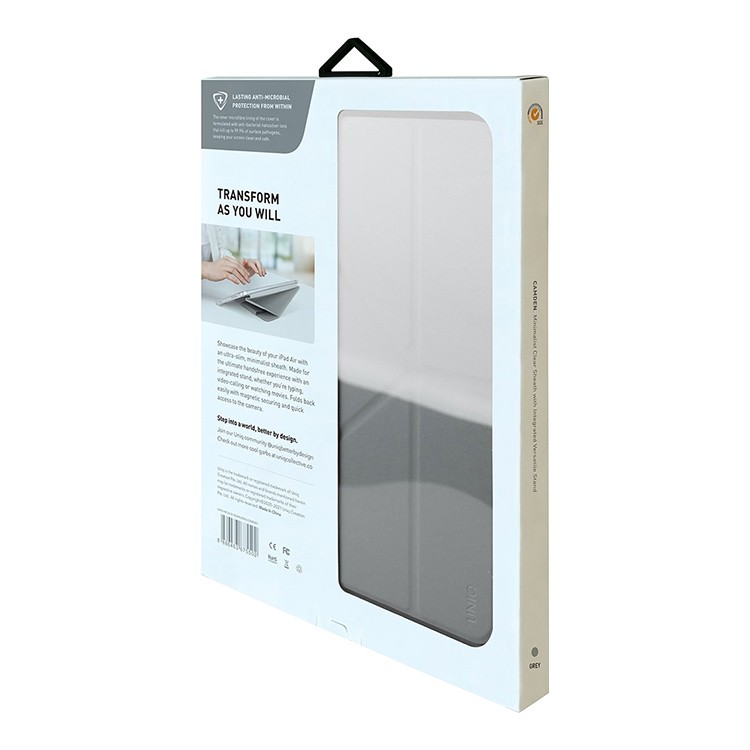 Чехол UNIQ Camden Protect and Charge Apple Pencil для iPad Air 10.9 (2022), серый, картинка 7