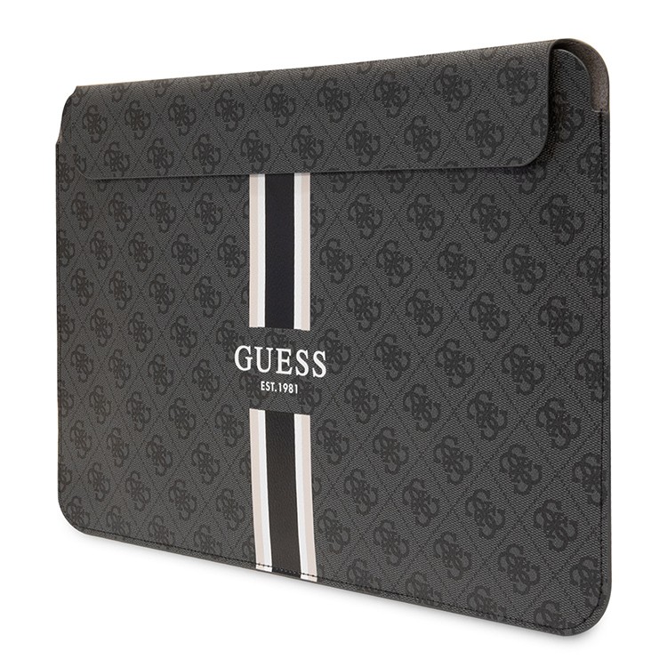 Сумка GUESS для MacBook 13"/14" Sleeve with Zipper pocket Triangle Metal logo Black, картинка 2