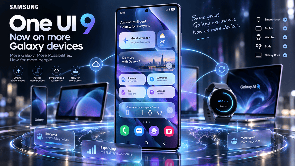 Samsung расширяет распространение One UI 9 на устройства Galaxy