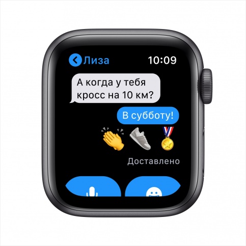 Часы Apple Watch Nike SE 40mm Space Gray Aluminum Case with Anthracite/Black Sport Band (MYYF2RU/A), картинка 6