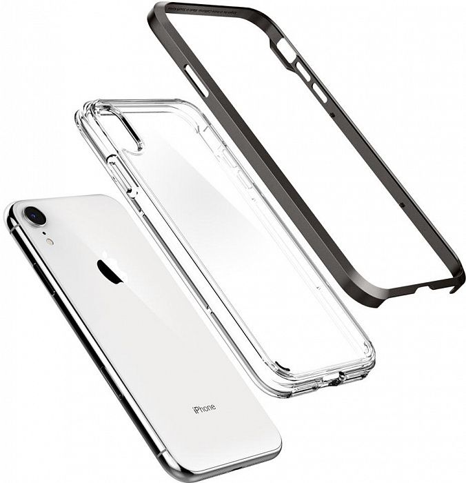 Чехол SGP iPhone XR Neo Hybrid Crystal Gunmetal, картинка 4