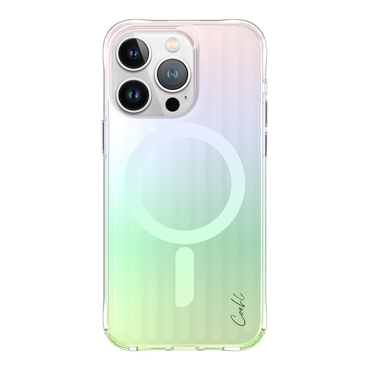 Чехол для iPhone 15 Pro Max UNIQ Coehl.Co Linear Magnets Iridescent, картинка 1