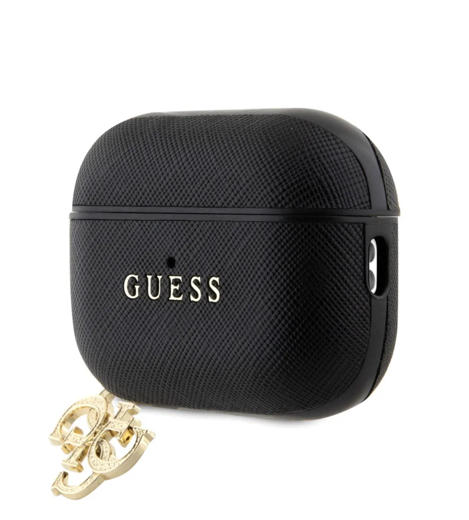 Чехол для AirPods Pro 2 GUESS Saffiano with Sharm Black, картинка 2