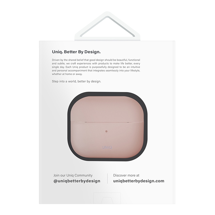 Чехол для AirPods 4 UNIQ Lino Pink, картинка 8