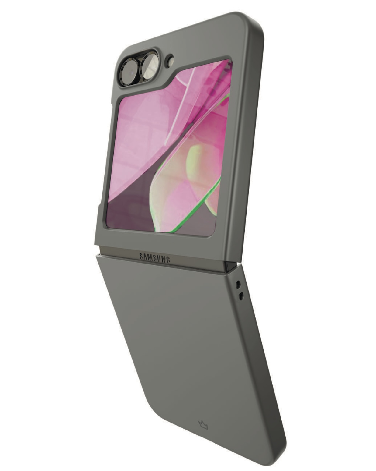 Чехол для Samsung Z Flip6 VLP Flex Case, серый , картинка 2