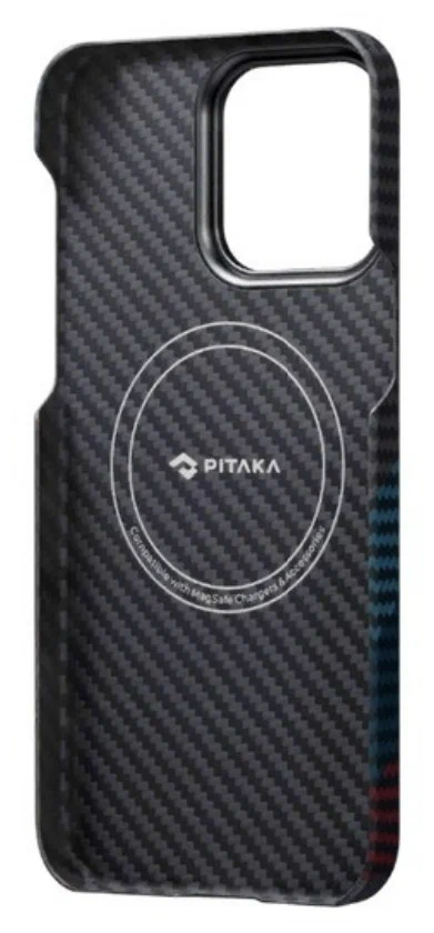 Чехол PITAKKA Fusion Weaving MagEZ 3 для iPhone 14 Pro, кевлар, movement, картинка 4